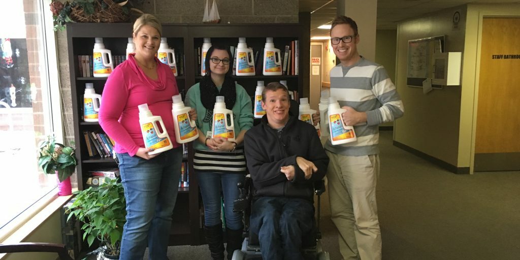 Laundry Detergent Delivery to Stepping Stone Emergency Housing
